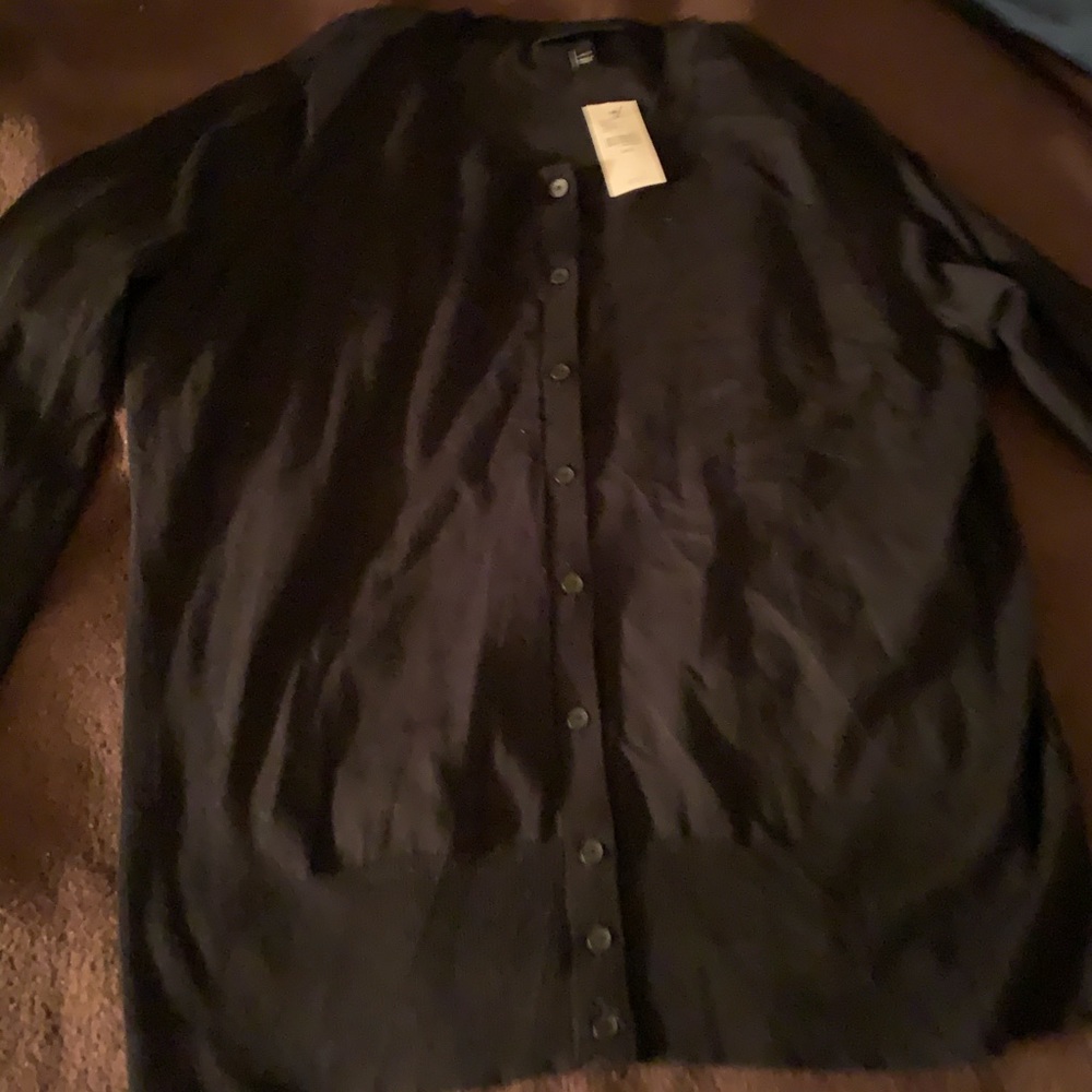 Black cardigan